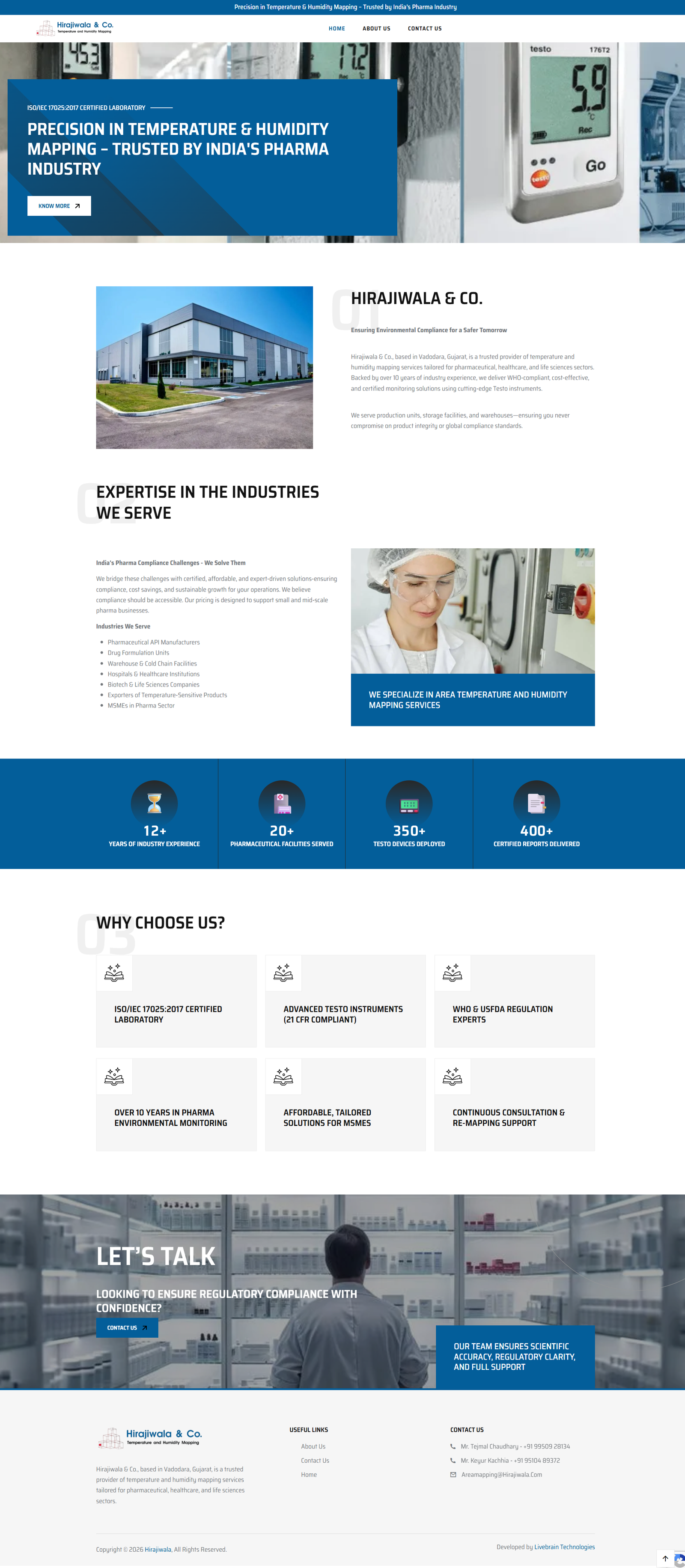 GRM Ceramics website design