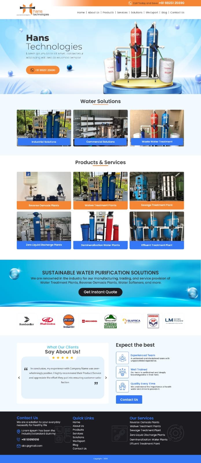 GRM Ceramics website design