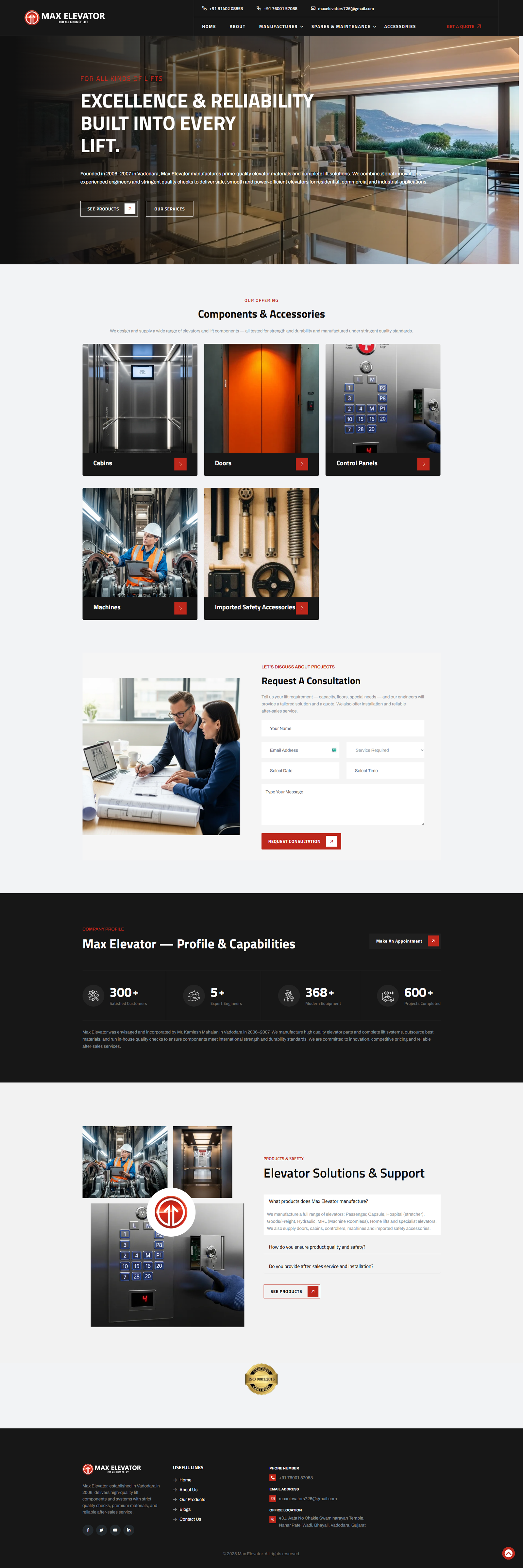 GRM Ceramics website design